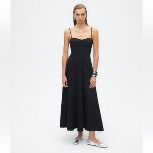 NOCTURNE Corset Midi Dress